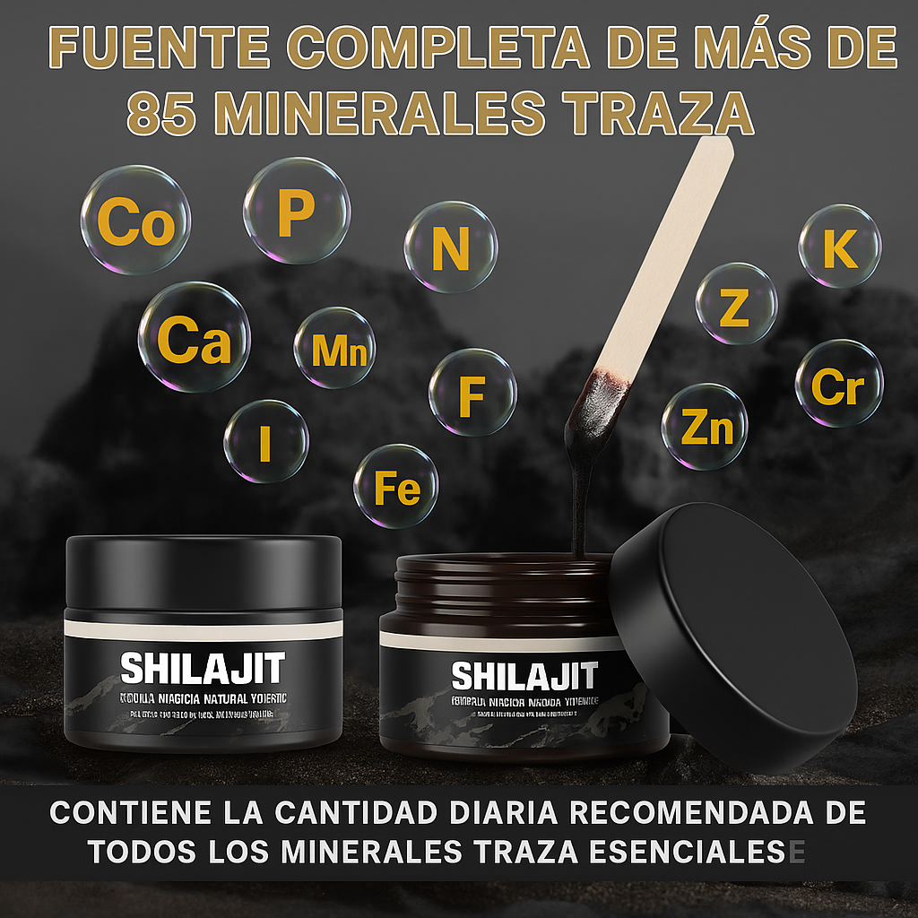 NATURAL SHILAJIT RESIN | Rejuvenecimiento y energía en cada porción.