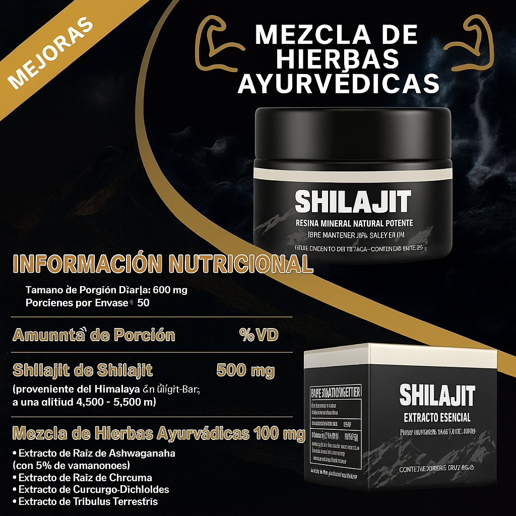NATURAL SHILAJIT RESIN | Rejuvenecimiento y energía en cada porción.